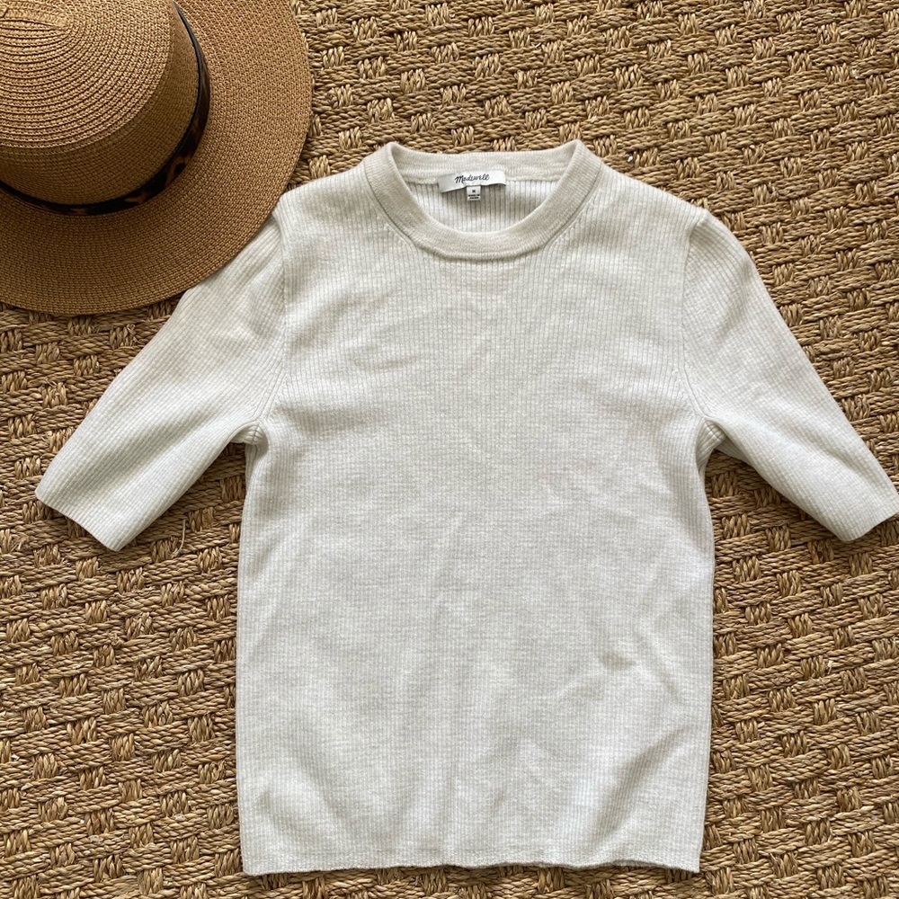 Madewell short sleeved sweater